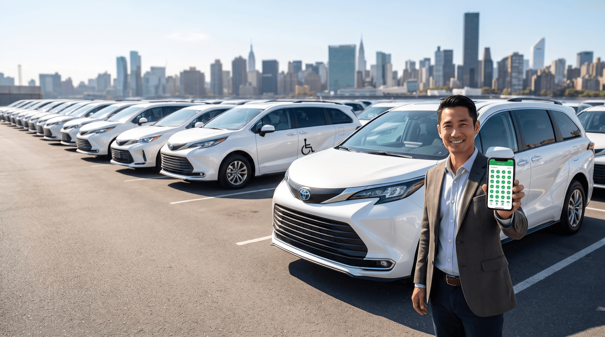 CTG Access-A-Ride fleet — LimeCars drivers get a full pre-scheduled AAR dispatch through CTG, NYC's #1 AAR provider